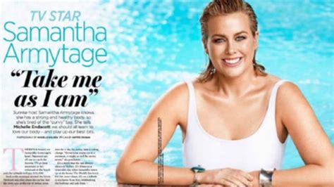 Samantha Armytage Strips Down To Bathing Suit For Australian Womens