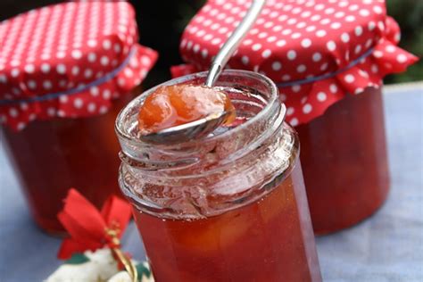 Confiture De Pêche De Vigne à La Verveine