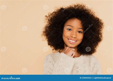 Portrait Of Smiling Preteen African American Stock Image Image Of