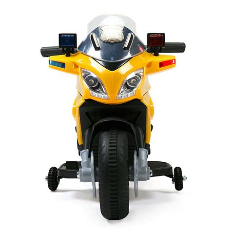 Topcobe Kids 6v Battery Powered 4 Wheels Ride On Motorcycle Toy For
