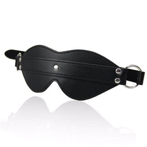 Pu Leather Blindfold Sex Eye Mask Sm Flirt Masquerade Cosplay Bondage
