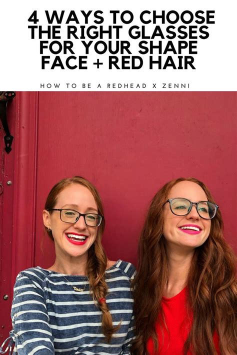 4 Ways To Choose The Right Glasses For Your Shape Face Red Hair Red