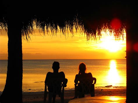 Sonnenuntergang Paar Strand Sunset Beach Couple Silhouette Flickr