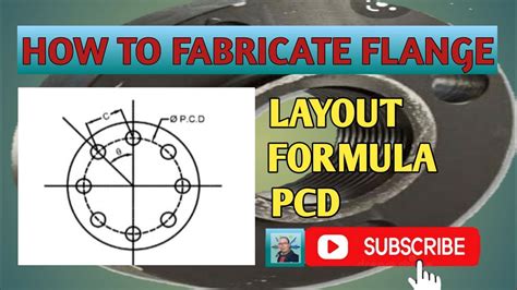 HOW TO CALCULATE HOLE DISTANCE OF PITCH CIRCLE DIAMETER PCD OF FLANGE
