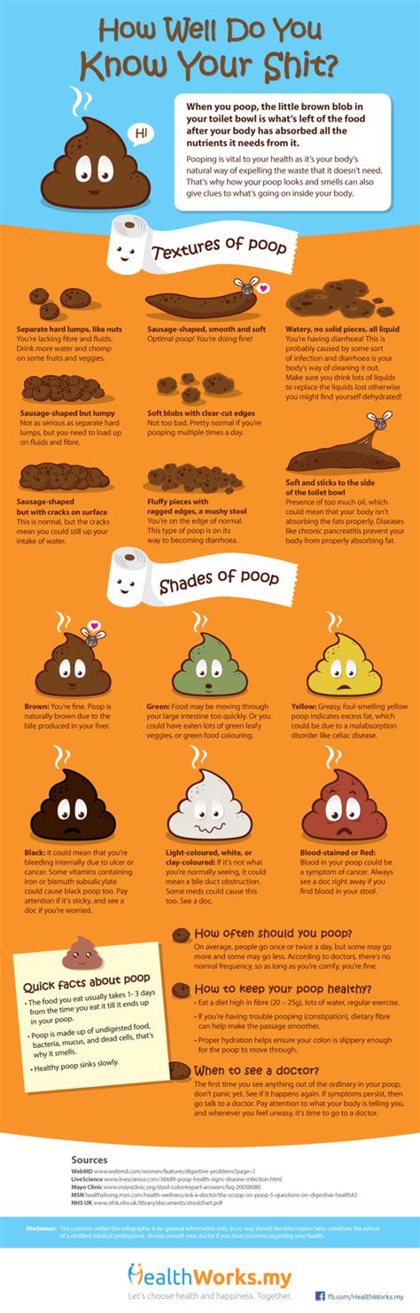 Whats Your Poop Telling You Daily Infographic