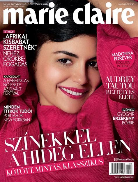 Covers Of Marie Claire Hungary With Audrey Tautou 000 2011 Magazines The Fmd Marie Claire