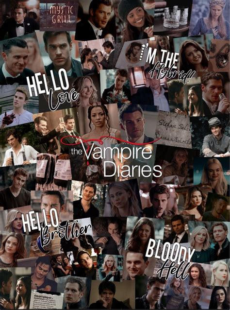 tvd collage vampire diaries wallpaper