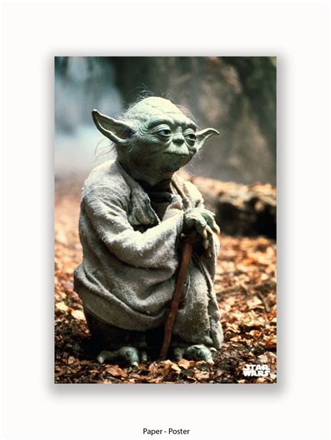 Star Wars Yoda Poster On A Wall Near You