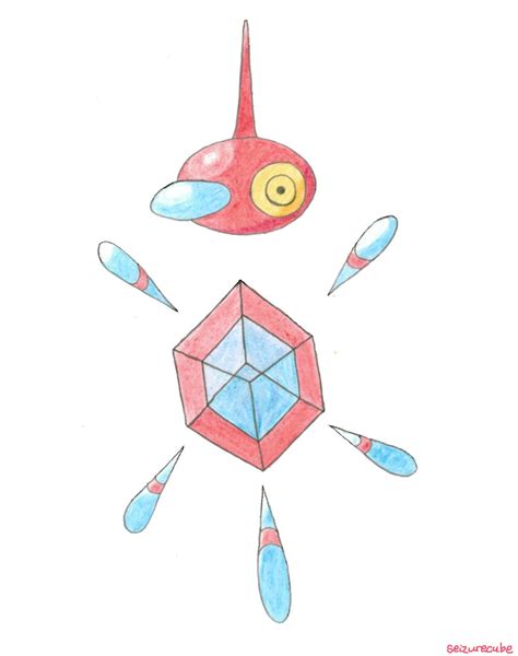 Mega Porygon Z Type Normal Ability Tesseract Seizuremon