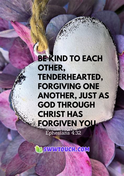 Be Kind To Each Other Tenderhearted Forgiving One Another Just As