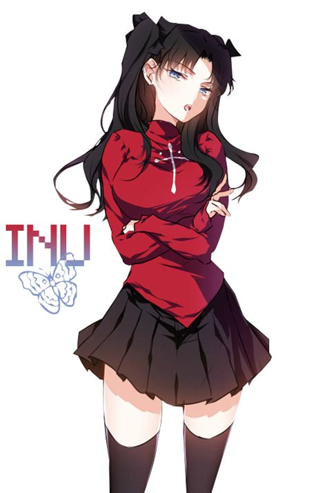 Render Rin Tohsaka Fate Stay Night Chicos Anime Guapos Chicas Anime Chica Anime