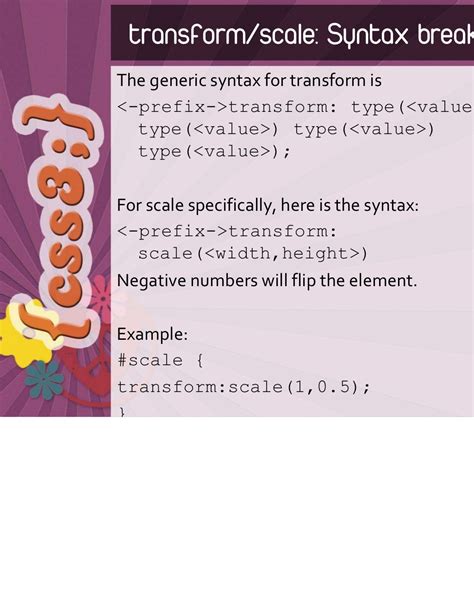 Transformskew Syntax Breakdown The Generic Syntax For Transform Is