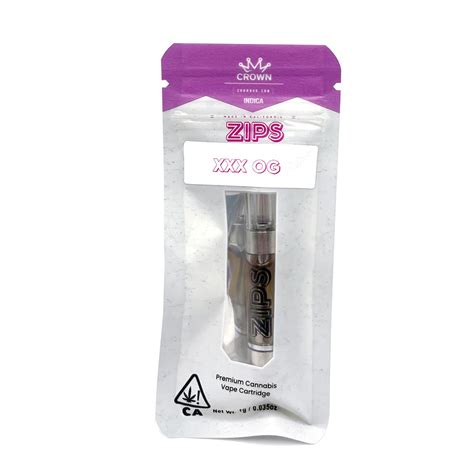 Zips 1g Xxx Og Vape Cartridge Foreign Genetics