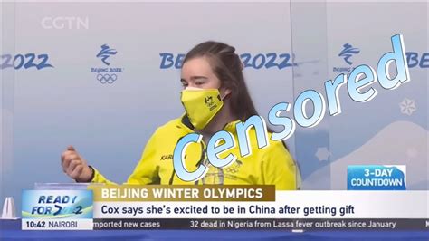 Censored Winter Olympic 2022 Australian Athlete Press Conference And More Youtube