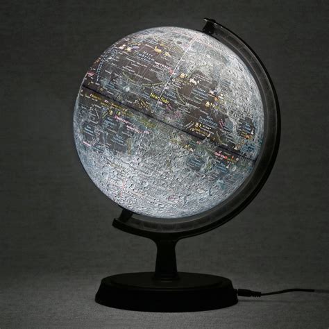 Mapsoft Explorer Illuminated Gray Moon Globe Lunar Globe 24cm95
