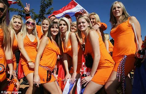 world cup 2010 how 36 stunning models posing as holland fans gatecrashed the world cup for a