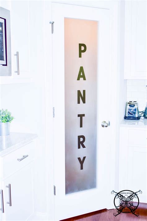 Upgrade Your Pantry Door Jenron Designs Frosted Glass Pantry Door