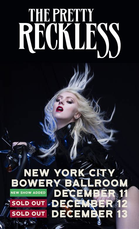 The Pretty Reckless On Twitter You Sold Out Our Two Nyc Shows So We Added Another🤘 New Date On
