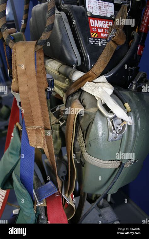 Seat Inside Military Helicopter Stock Photo Alamy