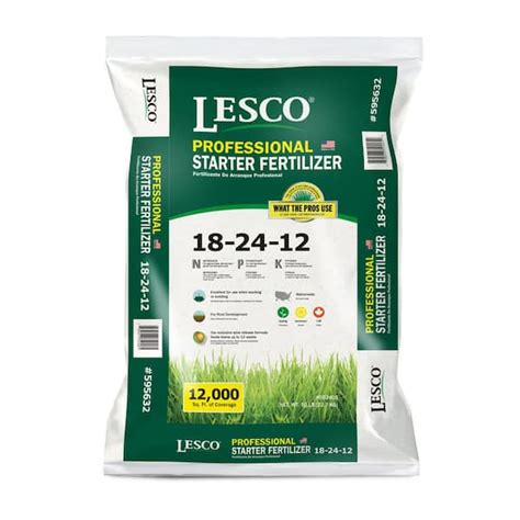 Lesco 50 Lb 18 24 12 Starter Fertilizer 052405 The Home Depot