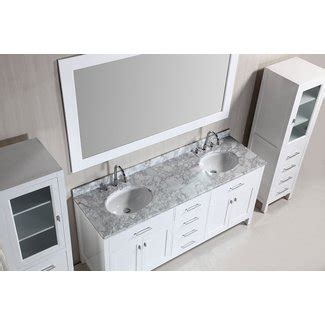 Wonline 36 bathroom vanity and sink combo cabinet undermount ceramic vessel sink chrome faucet drain with mirror vanities set. Bathroom Vanity and Linen Cabinet Combo You'll Love in ...
