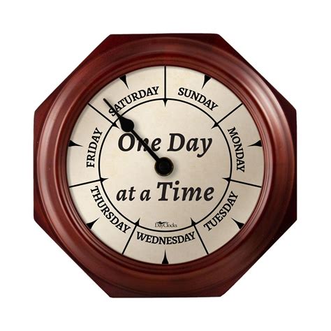 Dayclocks One Day At A Time Day Of The Week Wall Clock With 10