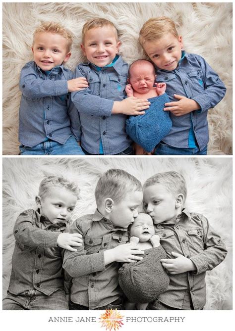 4 Brothers Newborn Session Sibling Photography Newborn Newborn