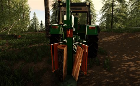 Fs19 Logsplitter V100 1 Farming Simulator 19 17 15 Mod