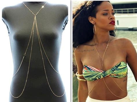 Cross Body Chain Waist Chain Belly Chain Bikini Necklace For Fashion