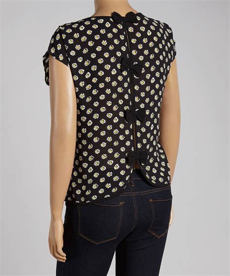 Look What I Found On Zulily Mine Too Black Yellow Floral Scoop Neck