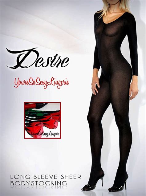 Lovely Sheer Black Body Stocking Fashion Bodystocking Beautiful Legs