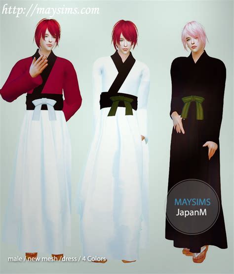 Japanese Outfit For Males At May Sims Sims 4 Updates