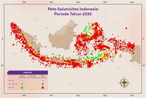 Peta Sebaran Gempa Indonesia