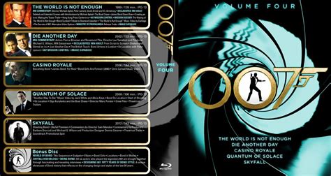 James Bond 007 Volume Four Movie Blu Ray Custom Covers 007 Bd V4 Dvd Covers