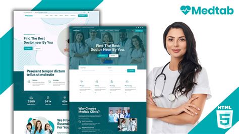 Medtab Doctor Clinic HTML Website Template