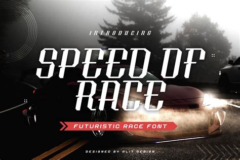 Speed Of Race Font By Alit Design · Creative Fabrica
