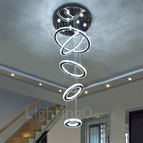 The bronze bathroom light fixtures is very energy saving led bathroom ceiling lights which use 24w only which is equivalent to 180 watt. Dimmable 5 Rings Modern LED Crystal Ceiling Pendant Light ...