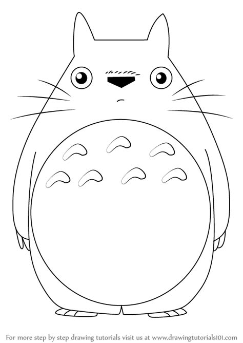 Learn How To Draw Totoro From My Neighbor Totoro My Neighbor Totoro