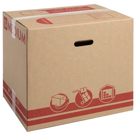 The Home Depot Heavy Duty Ready Pack Medium Moving Box With Handles 22