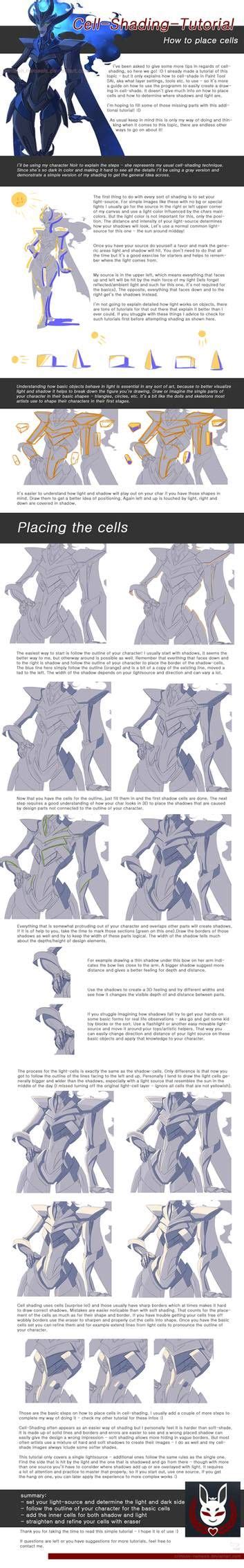 Basic Cell Shading Tutorial 2 Placing Cells By Crimson Nemesis On