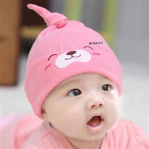 Lovely Baby Hats 100 Cotton Baby Cap For Boy Elasticity Newborn Girls