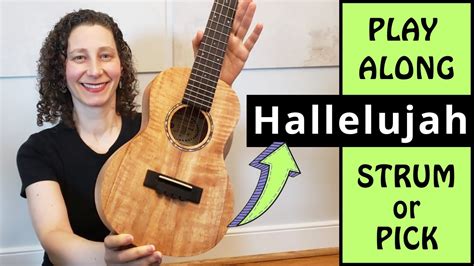 Hallelujah Play Along Easy Ukulele Strumming Or Fingerpicking