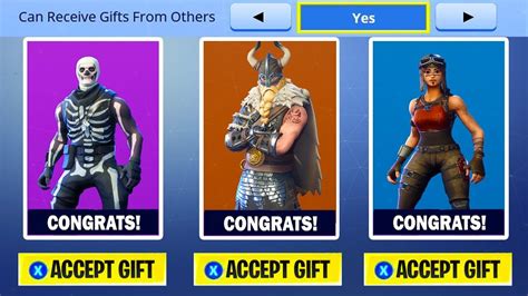 Ting Free Rare Skins To Your Friends In Fortnite Update Coming