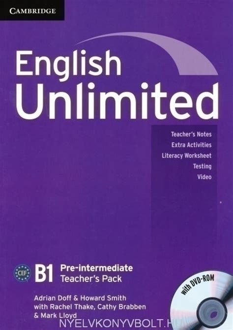 English Unlimited B1 Pre Intermediate Teachers Book Pack With Dvd Rom