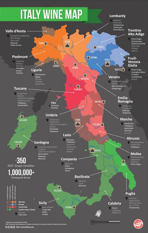 A Guide To Italys Wine Regions Growing Areas Grape Varietals And