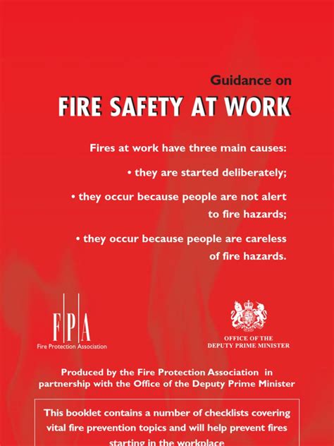 Fire Safety At Work Fire Safety Fires
