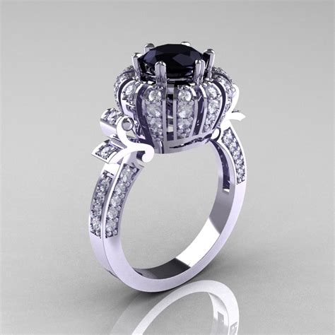 Over 20 years ago, black diamond engagement rings appeared and took the jewelry world by storm. ClassicEngagementRing.com Blog: Classic Yeva 14K White ...
