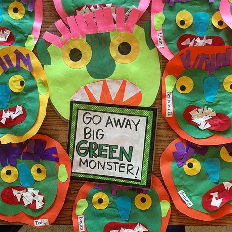Go Away Big Green Monster Halloween Crafts For Kids Big Green