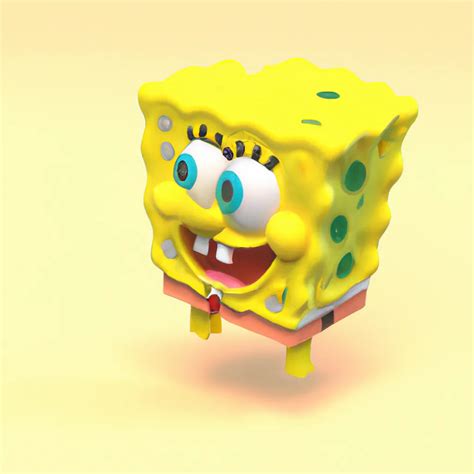 3d Render Of Spongebob Squarepants By Sanrio Openart