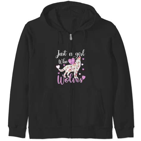 Wolves A Girl Who Loves Wolves Lover Fun Hearts Design Coyote Coyote